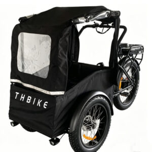 3 Wheels Electric Bike tires tricycle Kids  Seats Trailer E-cargo Bike Family Cargo Bikes with Rain Cover E-cargo Ebike